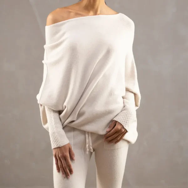 Autumn Winter Women Fashion Solid Color Long Sleeve Knitted Sweater - Image 6