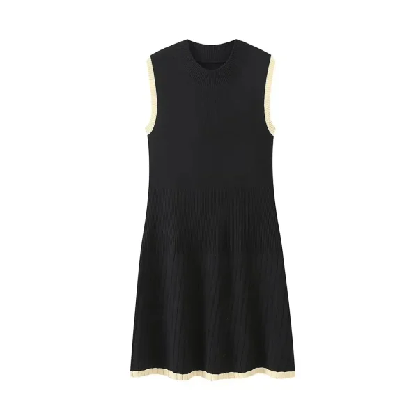 Women Fashion Sleeveless Pleated Dress - Image 7