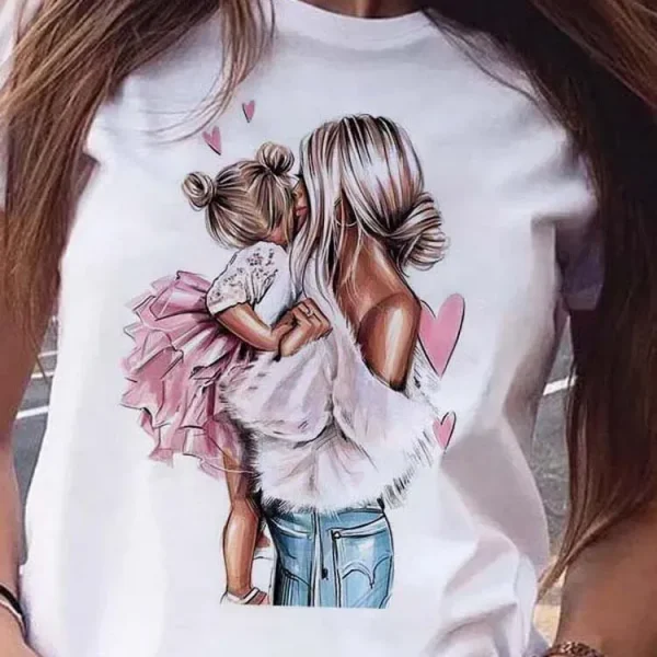 Women Mother'S Day Theme Fashion Graphic Printed T-Shirt