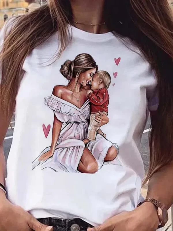 Women Mother'S Day Theme Fashion Graphic Printed T-Shirt - Image 3