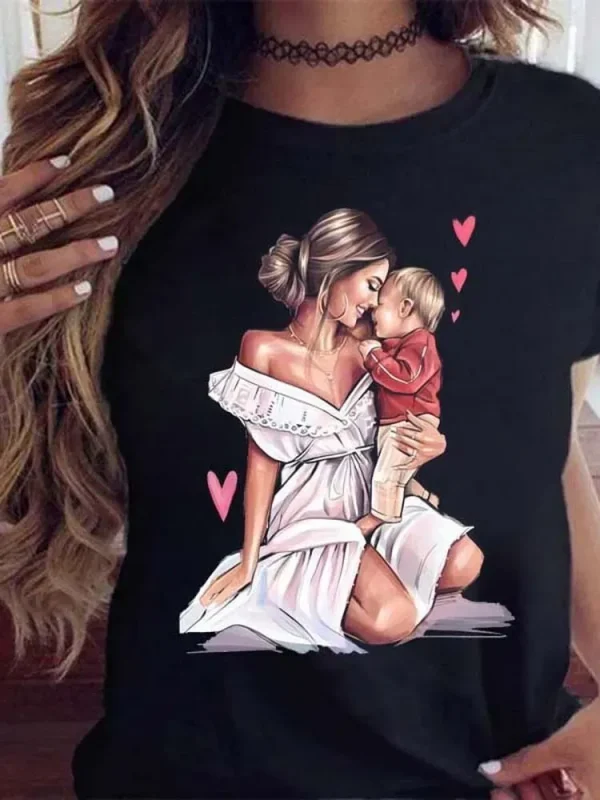 Women Mother'S Day Theme Fashion Graphic Printed T-Shirt - Image 6