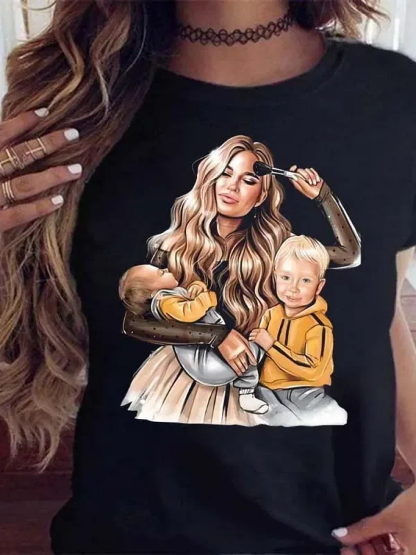 Women Mother'S Day Theme Fashion Graphic Printed T-Shirt - Image 7