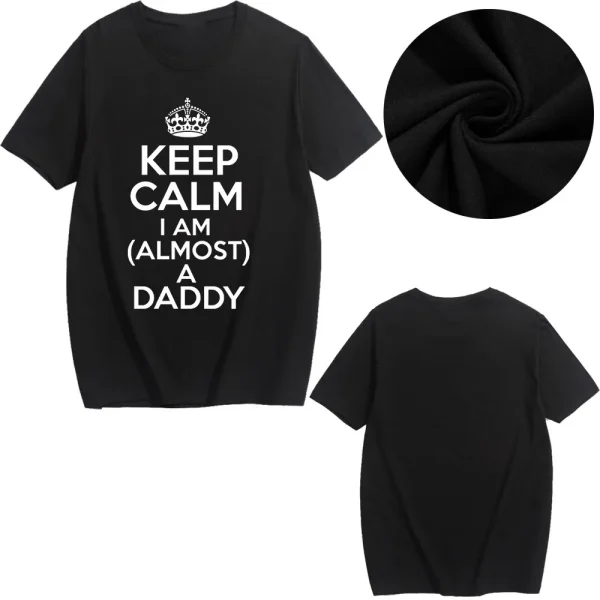 Valentine Day Pregnant Women'S Crown Letter Printed Round Neck Short Sleeve Couple T-Shirt - Image 3